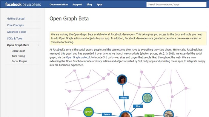 FB Developers Open Graph Beta