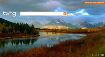 Bing HTML5 front page