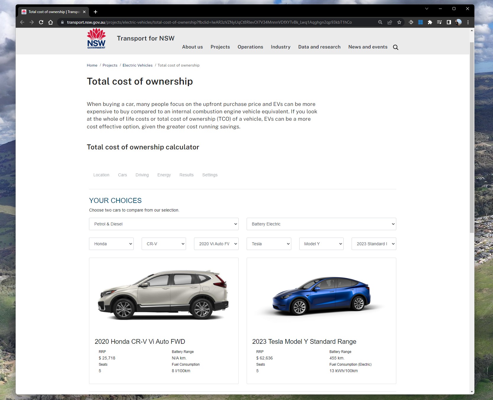 Transport NSW has a total cost of ownership calculator and you should use it thumbnail