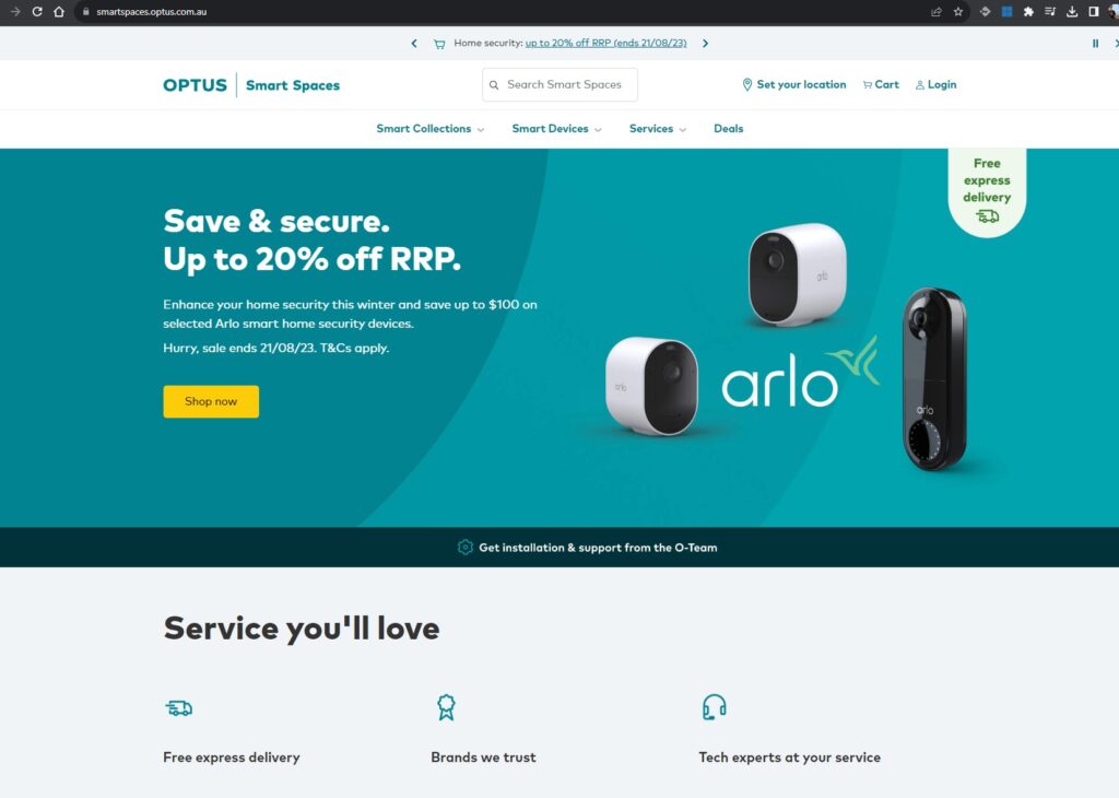 Arlo hot sale go optus