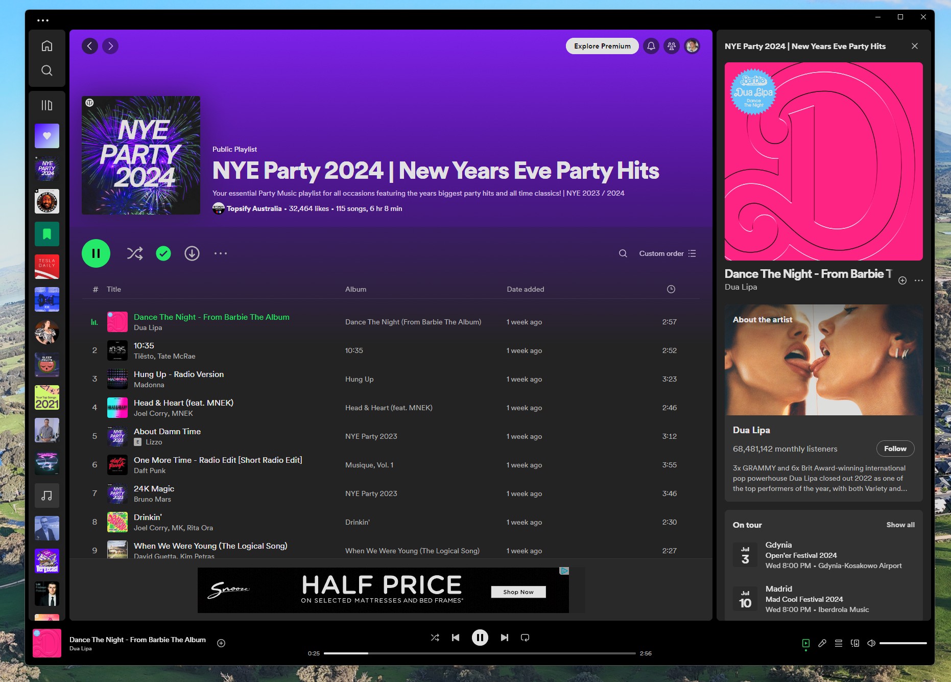 Apportez 2024 avec la playlist NYE Party de Spotify Les Actualites